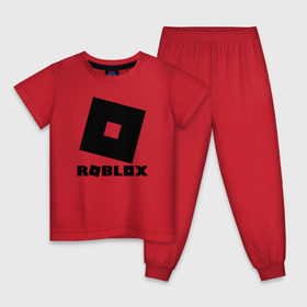 Детская пижама хлопок с принтом ROBLOX в Белгороде, 100% хлопок |  брюки и футболка прямого кроя, без карманов, на брюках мягкая резинка на поясе и по низу штанин
 | game | gamer | logo | minecraft | roblox | simulator | игра | конструктор | лого | симулятор | строительство | фигура