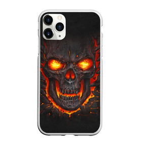 Чехол для iPhone 11 Pro матовый с принтом Skull Lava в Белгороде, Силикон |  | Тематика изображения на принте: dead | demon | devil | executioner | metal | punisher | rap | rock | satan | skull | swag | каратель | метал | палач | рок | скелет | череп