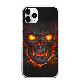 Чехол для iPhone 11 Pro Max матовый с принтом Skull Lava в Белгороде, Силикон |  | Тематика изображения на принте: dead | demon | devil | executioner | metal | punisher | rap | rock | satan | skull | swag | каратель | метал | палач | рок | скелет | череп
