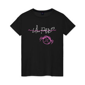 Женская футболка хлопок с принтом ANGRY GIRL в Белгороде, 100% хлопок | прямой крой, круглый вырез горловины, длина до линии бедер, слегка спущенное плечо | gustav | lo fi | runaway | густав | лил | пип | пост эмо | реп | хип хоп | эмо рэп