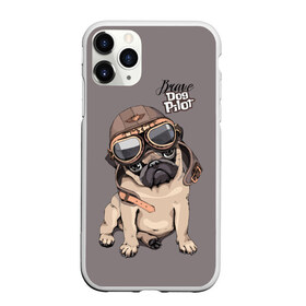 Чехол для iPhone 11 Pro матовый с принтом Brave dog pilot в Белгороде, Силикон |  | animal | beautiful | brave | childish | cute | dog | emblem | helmet | homemade | kid | pilot | pug | белый | детский | домашнее | животное | красивый | лётчик | малыш | милый | мопс | надпись | очки | пилот | рисунок | собака | текст | фон | хр