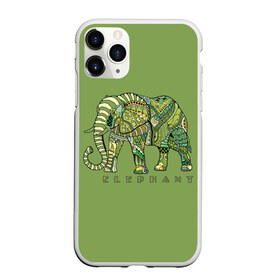 Чехол для iPhone 11 Pro матовый с принтом Elephant в Белгороде, Силикон |  | african | animal | backgr | big | drawing | elephant | ethnic | flowers | graphics | heavy | ornament | pattern | trunk | tusks | wild | африканский | бивни | большой | графика | дикий | животное | зелёный | орнамент | рисунок | слон | тяжёлый | узор | фо