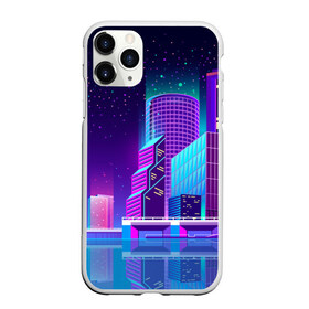 Чехол для iPhone 11 Pro Max матовый с принтом Neon Nights в Белгороде, Силикон |  | city | neon синтвейв | retrowave | synthwave | горо | неон | ночь | ретровейв