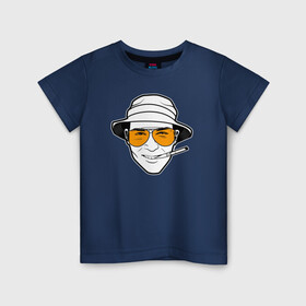 Детская футболка хлопок с принтом Страх и ненависть в Лас-Вегасе в Белгороде, 100% хлопок | круглый вырез горловины, полуприлегающий силуэт, длина до линии бедер | кино | мужчина | очки | панама | стоктон | томпсон | фильм | хантер