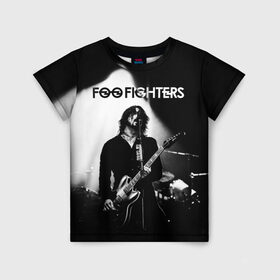 Детская футболка 3D с принтом Foo Fighters в Белгороде, 100% гипоаллергенный полиэфир | прямой крой, круглый вырез горловины, длина до линии бедер, чуть спущенное плечо, ткань немного тянется | foo fighters | nirvana | альтернативный рок | группы | дейв грол | музыка | постгранж | рок | хард рок