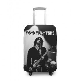 Чехол для чемодана 3D с принтом Foo Fighters в Белгороде, 86% полиэфир, 14% спандекс | двустороннее нанесение принта, прорези для ручек и колес | foo fighters | nirvana | альтернативный рок | группы | дейв грол | музыка | постгранж | рок | хард рок