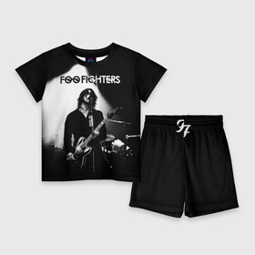 Детский костюм с шортами 3D с принтом Foo Fighters в Белгороде,  |  | Тематика изображения на принте: foo fighters | nirvana | альтернативный рок | группы | дейв грол | музыка | постгранж | рок | хард рок