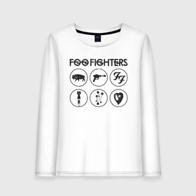 Женский лонгслив хлопок с принтом Foo Fighters в Белгороде, 100% хлопок |  | foo fighters | nirvana | альтернативный рок | группы | дейв грол | музыка | постгранж | рок | хард рок