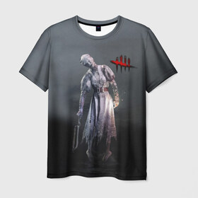 Мужская футболка 3D с принтом Dead by Daylight в Белгороде, 100% полиэфир | прямой крой, круглый вырез горловины, длина до линии бедер | 
