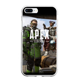 Чехол для iPhone 7Plus/8 Plus матовый с принтом APEX LEGENDS в Белгороде, Силикон | Область печати: задняя сторона чехла, без боковых панелей | apex | legend | legends | titanfall | апекс | бангалор | бладхаунд | верхушки | гибралтар | каустик | лайфлайн | легенда | легенды | ледженд | леджендс | мираж | рэйф | титанфол