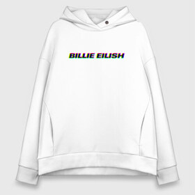 Женское худи Oversize хлопок с принтом Billie Eilish в Белгороде, френч-терри — 70% хлопок, 30% полиэстер. Мягкий теплый начес внутри —100% хлопок | боковые карманы, эластичные манжеты и нижняя кромка, капюшон на магнитной кнопке | bilie | billie | eilish | айлиш | алиш | били | билли | инди | музыка | поп | эйлиш | элиш