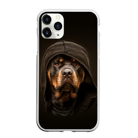 Чехол для iPhone 11 Pro матовый с принтом Ротвейлер в капюшоне  в Белгороде, Силикон |  | Тематика изображения на принте: rottweiler | капюшон | молоссы | пастух | пёс | собака | щенок