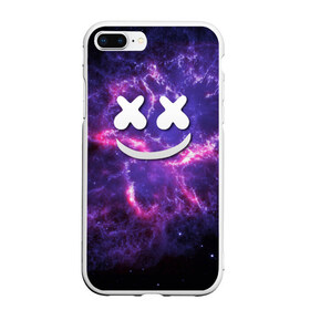 Чехол для iPhone 7Plus/8 Plus матовый с принтом Marshmello Cosmos в Белгороде, Силикон | Область печати: задняя сторона чехла, без боковых панелей | marshmello | диджей | звезды | клуб | клубная музыка | космос | маршмеллоу | маршмэлло | маршмэллоу | музыка | небо | ночь | электронная