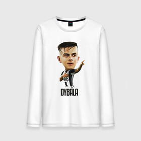 Мужской лонгслив хлопок с принтом Dybala в Белгороде, 100% хлопок |  | champion | cr7 | cristiano | game | goal | italy | juventus | madrid | real | ronaldo | spain | team | буффон | гол | дибала | золотой мяч | игрок | испания | италия | криштиану | мадрид | португалия | реал | роналду | спорт | тренер | футбол | 