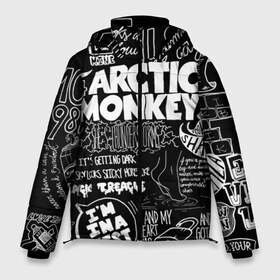 Мужская зимняя куртка 3D с принтом Arctic Monkeys в Белгороде, верх — 100% полиэстер; подкладка — 100% полиэстер; утеплитель — 100% полиэстер | длина ниже бедра, свободный силуэт Оверсайз. Есть воротник-стойка, отстегивающийся капюшон и ветрозащитная планка. 

Боковые карманы с листочкой на кнопках и внутренний карман на молнии. | arctic monkeys | алекс тёрнер | арктик манкиз | группы | джейми кук | инди | музыка | мэтт хелдерс | ник омэлли | постпанк | рок
