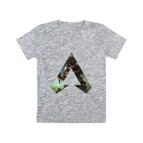 Детская футболка хлопок с принтом APEX Legends в Белгороде, 100% хлопок | круглый вырез горловины, полуприлегающий силуэт, длина до линии бедер | Тематика изображения на принте: 