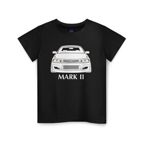 Детская футболка хлопок с принтом Toyota Mark 2 JXZ90 в Белгороде, 100% хлопок | круглый вырез горловины, полуприлегающий силуэт, длина до линии бедер | jzx90 | mark 2 jzx90 | toyota | toyota mark 2 | toyota mark 2 jzx90