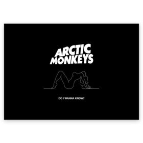 Поздравительная открытка с принтом Arctic Monkeys в Белгороде, 100% бумага | плотность бумаги 280 г/м2, матовая, на обратной стороне линовка и место для марки
 | Тематика изображения на принте: arctic monkeys | алекс тёрнер | арктик манкиз | группы | джейми кук | инди | музыка | мэтт хелдерс | ник омэлли | постпанк | рок