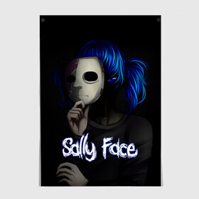 Постер с принтом Sally Face (9) в Белгороде, 100% бумага
 | бумага, плотность 150 мг. Матовая, но за счет высокого коэффициента гладкости имеет небольшой блеск и дает на свету блики, но в отличии от глянцевой бумаги не покрыта лаком | face | fisher | larry johnson | mask | sally | sally face | sally fisher | демоны | духи | маска | призраки | салли | салли фейс | салли фишер | фейс