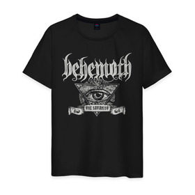 Мужская футболка хлопок с принтом Behemoth в Белгороде, 100% хлопок | прямой крой, круглый вырез горловины, длина до линии бедер, слегка спущенное плечо. | behemoth | black metal | death metal | inferno | nergal | orion | seth | блэк метал | группы | дэт метал | метал | музыка | рок