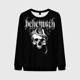 Мужской свитшот 3D с принтом Behemoth в Белгороде, 100% полиэстер с мягким внутренним слоем | круглый вырез горловины, мягкая резинка на манжетах и поясе, свободная посадка по фигуре | behemoth | black metal | death metal | inferno | nergal | orion | seth | блэк метал | группы | дэт метал | метал | музыка | рок
