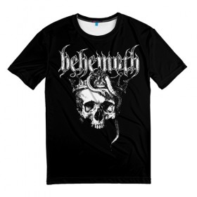 Мужская футболка 3D с принтом Behemoth в Белгороде, 100% полиэфир | прямой крой, круглый вырез горловины, длина до линии бедер | behemoth | black metal | death metal | inferno | nergal | orion | seth | блэк метал | группы | дэт метал | метал | музыка | рок