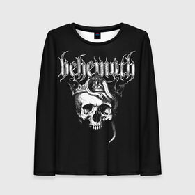 Женский лонгслив 3D с принтом Behemoth в Белгороде, 100% полиэстер | длинные рукава, круглый вырез горловины, полуприлегающий силуэт | behemoth | black metal | death metal | inferno | nergal | orion | seth | блэк метал | группы | дэт метал | метал | музыка | рок