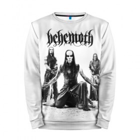 Мужской свитшот 3D с принтом Behemoth в Белгороде, 100% полиэстер с мягким внутренним слоем | круглый вырез горловины, мягкая резинка на манжетах и поясе, свободная посадка по фигуре | Тематика изображения на принте: behemoth | black metal | death metal | inferno | nergal | orion | seth | блэк метал | группы | дэт метал | метал | музыка | рок