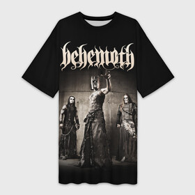 Платье-футболка 3D с принтом Behemoth в Белгороде,  |  | Тематика изображения на принте: behemoth | black metal | death metal | inferno | nergal | orion | seth | блэк метал | группы | дэт метал | метал | музыка | рок