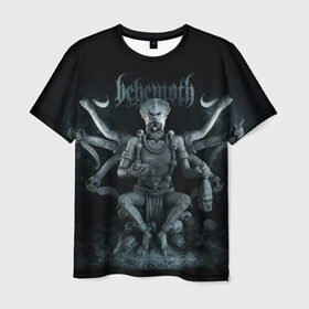 Мужская футболка 3D с принтом Behemoth в Белгороде, 100% полиэфир | прямой крой, круглый вырез горловины, длина до линии бедер | behemoth | black metal | death metal | inferno | nergal | orion | seth | блэк метал | группы | дэт метал | метал | музыка | рок