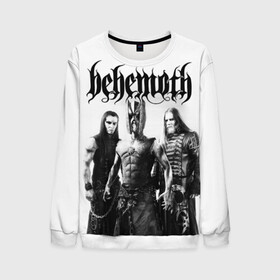 Мужской свитшот 3D с принтом Behemoth в Белгороде, 100% полиэстер с мягким внутренним слоем | круглый вырез горловины, мягкая резинка на манжетах и поясе, свободная посадка по фигуре | behemoth | black metal | death metal | inferno | nergal | orion | seth | блэк метал | группы | дэт метал | метал | музыка | рок