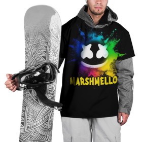 Накидка на куртку 3D с принтом Marshmello в Белгороде, 100% полиэстер |  | alone | beautiful now | disc | dj | jockey | marshmallow | американский | диджей | дискотека | маршмэллоу | продюсер