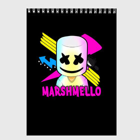 Скетчбук с принтом Marshmello в Белгороде, 100% бумага
 | 48 листов, плотность листов — 100 г/м2, плотность картонной обложки — 250 г/м2. Листы скреплены сверху удобной пружинной спиралью | alone | beautiful now | disc | dj | jockey | marshmallow | американский | диджей | дискотека | маршмэллоу | продюсер