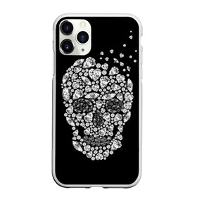 Чехол для iPhone 11 Pro Max матовый с принтом Diamond skull в Белгороде, Силикон |  | background | black | death | diamond skull | drawing | graphics | hal | hearts | precious stones | symbol | wealth | богатство | бриллиантовый | графика | день мертвых | драгоценные | камни | мексика | праздник | рисунок | сердца | символ | фон |