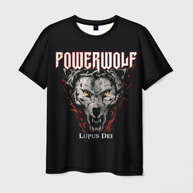 Мужская футболка 3D с принтом Powerwolf в Белгороде, 100% полиэфир | прямой крой, круглый вырез горловины, длина до линии бедер | Тематика изображения на принте: heavy metal | metal | powerwolf | группы | метал | музыка | пауэр метал | рок | хеви метал