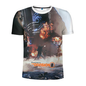 Мужская футболка 3D спортивная с принтом Tom Clancy`s The Division в Белгороде, 100% полиэстер с улучшенными характеристиками | приталенный силуэт, круглая горловина, широкие плечи, сужается к линии бедра | 