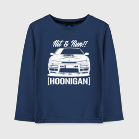 Детский лонгслив хлопок с принтом Nissan Silvia S14 Hoonigan в Белгороде, 100% хлопок | круглый вырез горловины, полуприлегающий силуэт, длина до линии бедер | Тематика изображения на принте: hoonigan | nissan | nissan silvia s14 | silvia s14