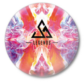 Значок с принтом Legends Apex в Белгороде,  металл | круглая форма, металлическая застежка в виде булавки | apex | battle royale | legends | titanfall | апекс | легенды | тайтанфол | титанфол