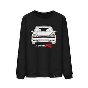 Мужской свитшот хлопок с принтом Honda Civic Type R EP в Белгороде, 100% хлопок |  | civic type r ep | honda | honda civic | honda civic type r ep | type r ep