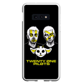 Чехол для Samsung S10E с принтом Twenty One Pilots в Белгороде, Силикон | Область печати: задняя сторона чехла, без боковых панелей | Тематика изображения на принте: banditotour | chlorine | clip | jumpsuit | levitate | morph | my blood | ned | song | top | trench | twenty one pilots | twentyonepilots | джампсют | нед | твенти ван пилотс | топ | тренч | хлорин