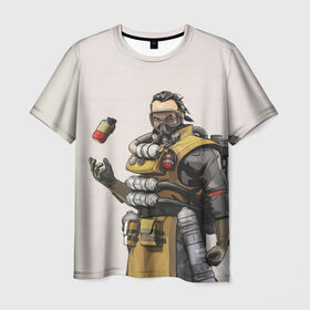 Мужская футболка 3D с принтом Apex Legends в Белгороде, 100% полиэфир | прямой крой, круглый вырез горловины, длина до линии бедер | Тематика изображения на принте: apex | battle royale | legends | titanfall | апекс | легенды | тайтанфол | титанфол
