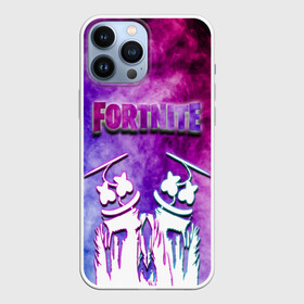 Чехол для iPhone 13 Pro Max с принтом FORTNITE  MARSHMELLO (COLOR). в Белгороде,  |  | color | fortnite | fortnite 2 | fortnite x | geometry | marshmello | ninja | streamer | texture | абстракция | геометрия | дизайн | дым | игра | красочный дым | маршмелло | ниндзя | радуга | силуэт | стиль | текстура | улыбка | 