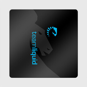 Магнит виниловый Квадрат с принтом TEAM LIQUID | ТИМ ЛИКВИД в Белгороде, полимерный материал с магнитным слоем | размер 9*9 см, закругленные углы | 2019 | blue | cybersport | esport | liquid | logo | pro league | team | team liquid | киберспорт | логотип | тим ликвид | фирменные цвета