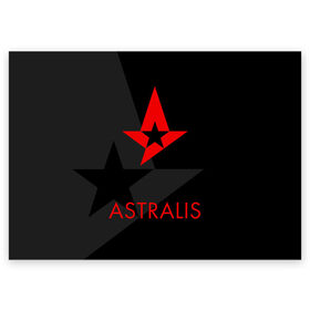 Поздравительная открытка с принтом ASTRALIS в Белгороде, 100% бумага | плотность бумаги 280 г/м2, матовая, на обратной стороне линовка и место для марки
 | Тематика изображения на принте: action | astralis | awp | counter strike | cs go | cs go global offensive | cybersport | faze clan | game | gamer | hyper beast | shooter | skin | team liquid | киберспорт | оружие | скины