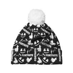 Шапка 3D c помпоном с принтом Fortnite - Marshmello в Белгороде, 100% полиэстер | универсальный размер, печать по всей поверхности изделия | christopher comstock | dj | fortnite | game | gamer | marshmello | music | диджей | игры | клубная музыка | клубняк | крис комсток | лого | логотип | маршмэллоу | музыка | фортнайт