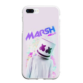 Чехол для iPhone 7Plus/8 Plus матовый с принтом Marshmello в Белгороде, Силикон | Область печати: задняя сторона чехла, без боковых панелей | marshmello | диджей | клуб | клубная музыка | маршмеллоу | маршмэлло | маршмэллоу | музыка | электронная