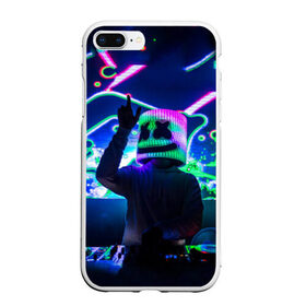 Чехол для iPhone 7Plus/8 Plus матовый с принтом Marshmello в Белгороде, Силикон | Область печати: задняя сторона чехла, без боковых панелей | marshmello | диджей | клуб | клубная музыка | маршмеллоу | маршмэлло | маршмэллоу | музыка | электронная