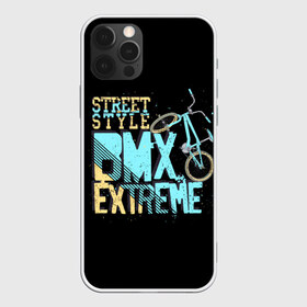 Чехол для iPhone 12 Pro Max с принтом Street style в Белгороде, Силикон |  | background | bike | black | bmx | drawing | extreme | graphics | movement | power | splashes | sport | spots | street | style | брызги | велосипед | графика | движение | жёлтый | надпись | пятна | рисунок | сила | синий | спорт | стиль | текст | уличный |