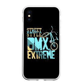 Чехол для iPhone XS Max матовый с принтом Street style в Белгороде, Силикон | Область печати: задняя сторона чехла, без боковых панелей | Тематика изображения на принте: background | bike | black | bmx | drawing | extreme | graphics | movement | power | splashes | sport | spots | street | style | брызги | велосипед | графика | движение | жёлтый | надпись | пятна | рисунок | сила | синий | спорт | стиль | текст | уличный |