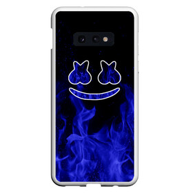 Чехол для Samsung S10E с принтом Marshmello Fire в Белгороде, Силикон | Область печати: задняя сторона чехла, без боковых панелей | Тематика изображения на принте: christopher comstock | dj | fire | marshmello | music | диджей | искры | клубная музыка | клубняк | крис комсток | логотип | маршмэллоу | музыка | огонь | пламя